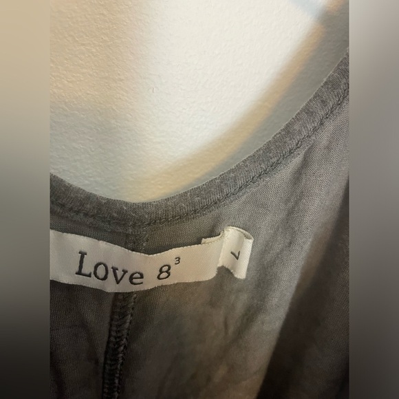 Love 8 Lace up Back Top Large - Picture 4 of 6